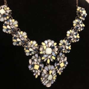 🌻Zara Statement Necklace: pale blues and greens